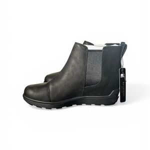 Sorel Black Waterproof Chelsea Ankle Boots